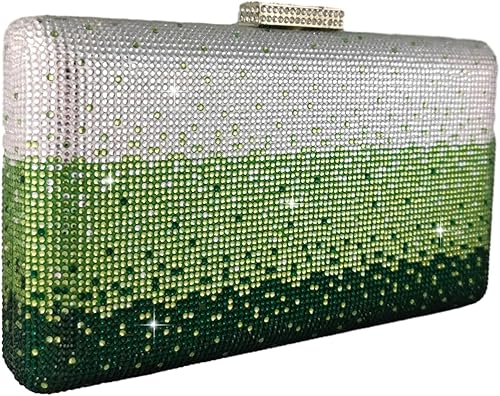 Miniatura 5 de Boutique De FGG Elegantes bolsos de noche de cristal para mujer, caja de fiesta formal, embrague, boda, diamantes de imitación, bolso de novia