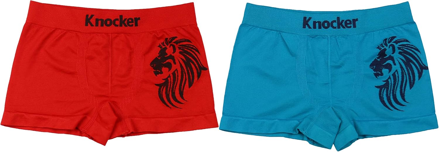 ToBeInStyle Boy's Pack of 6 Seamless Microfiber Boxer Briefs w/Appliques - Image 2