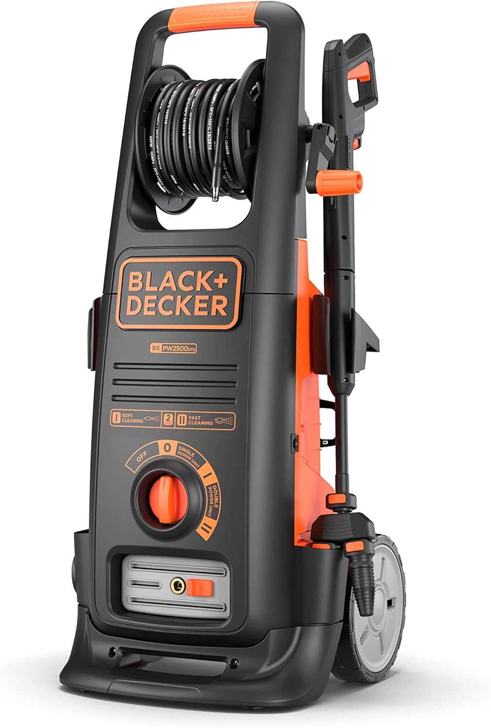BLACK+DECKER BXPW2500DTSE Pressure Washer, Dual Power, 150 Bar PSI
