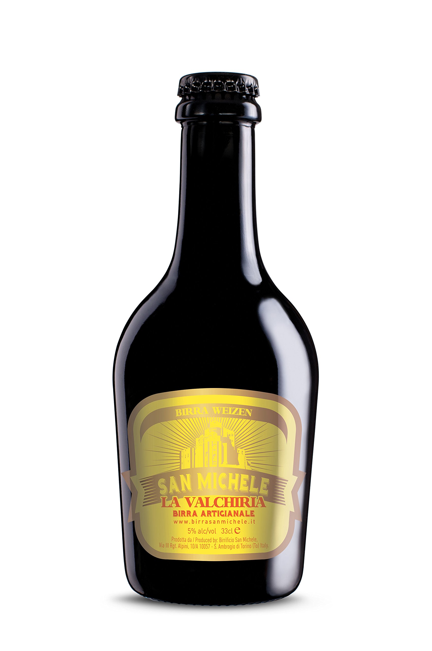 Birra Artigianale San Michele "La Valchiria" - Stile Weizen - alc. 5% Scatola 12x0,33L.