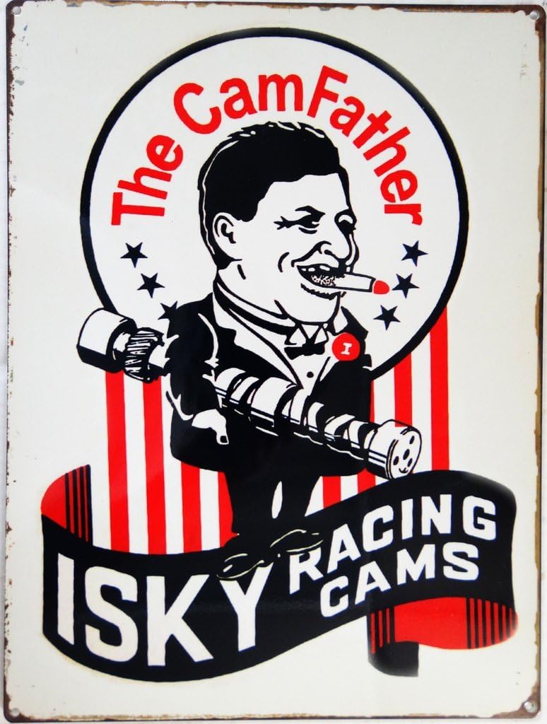 The CamFather Isky Racing Cams Metal Sign