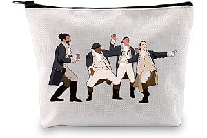 Hamilton Gift Broadway Musical Theatre Makeup Bag Keepsake Souvenir: Unique Zipper Pouch For Show Fans