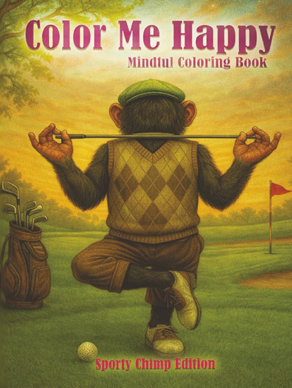 Color me Happy: The Dyslexic Chimps Emotional Wellness Journal & Coloring Book: Sports-Inspired Art, Stress Relief, Mindfulness & Creative Expression for ADHD, Anxiety & Burnout – A Chimp Chimp