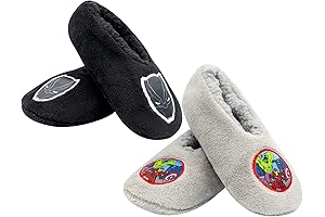Boys Slippers with Marvel Heroes - Spiderman, Captain America, Iron Man, and...