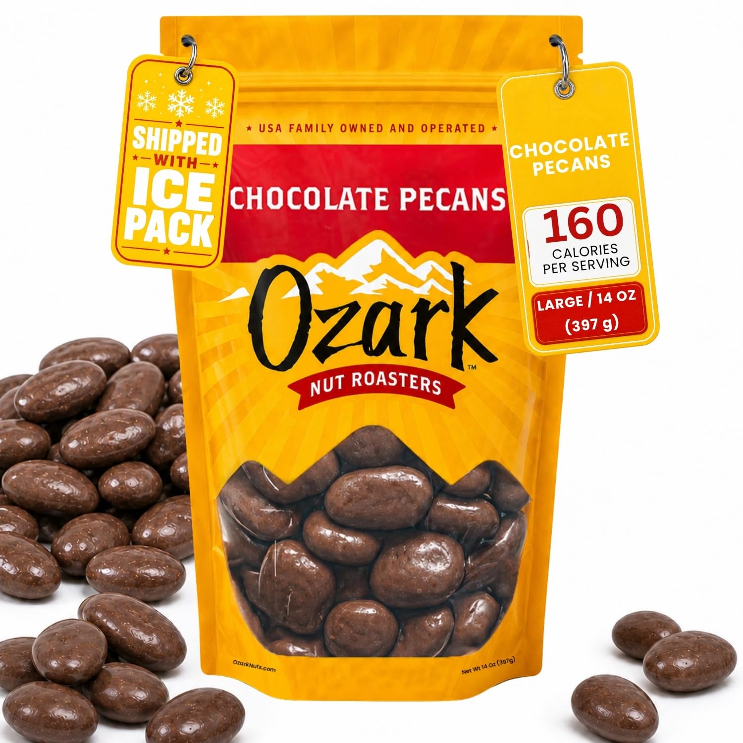 Amazon.com: OZARK NUT ROASTERS, Chocolate-Covered Pecans