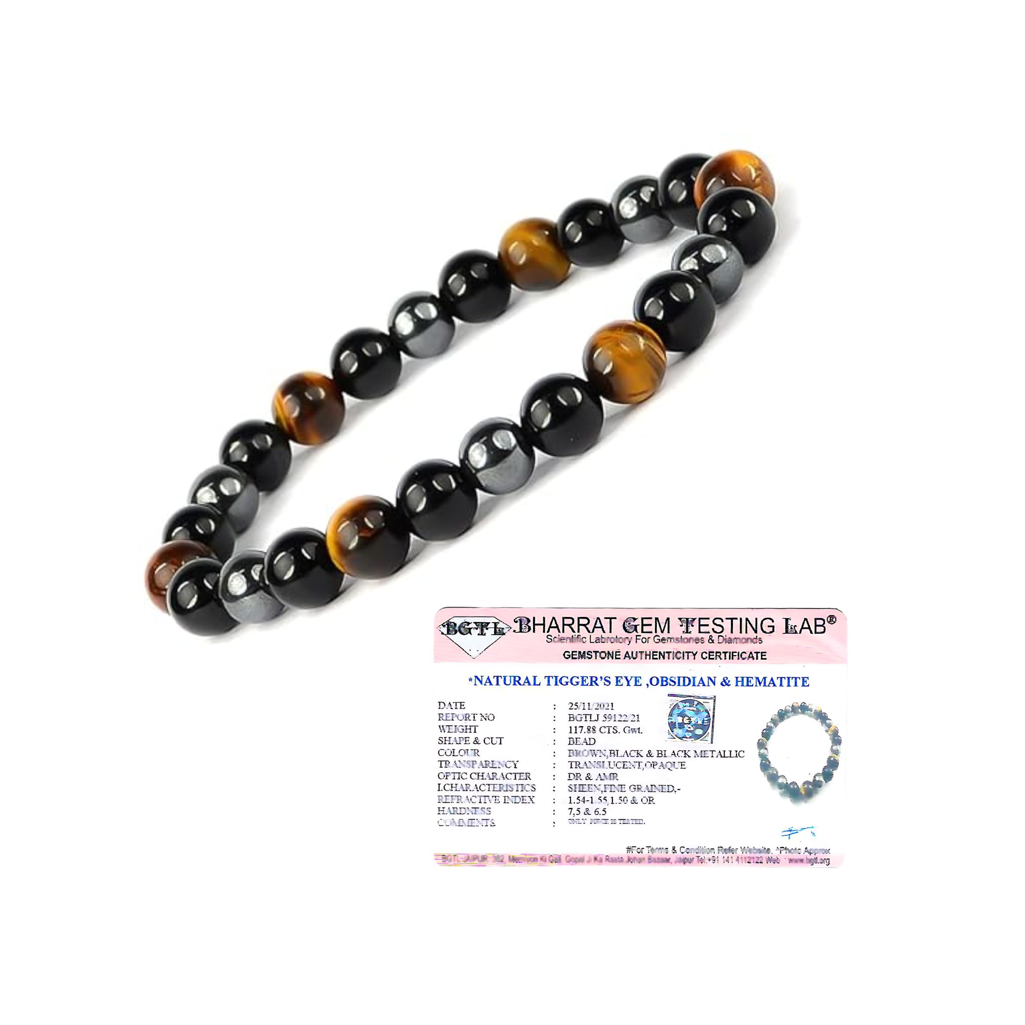 Ikka Jewels Triple Protection Bracelet - Shields Physical, Spiritual & Emotional Wellbeing - Blocks Negative Forces & Promotes Health - Certified 8mm Beads (B0D9PJQ3Z9) Amazon Price History, Amazon Price Tracker