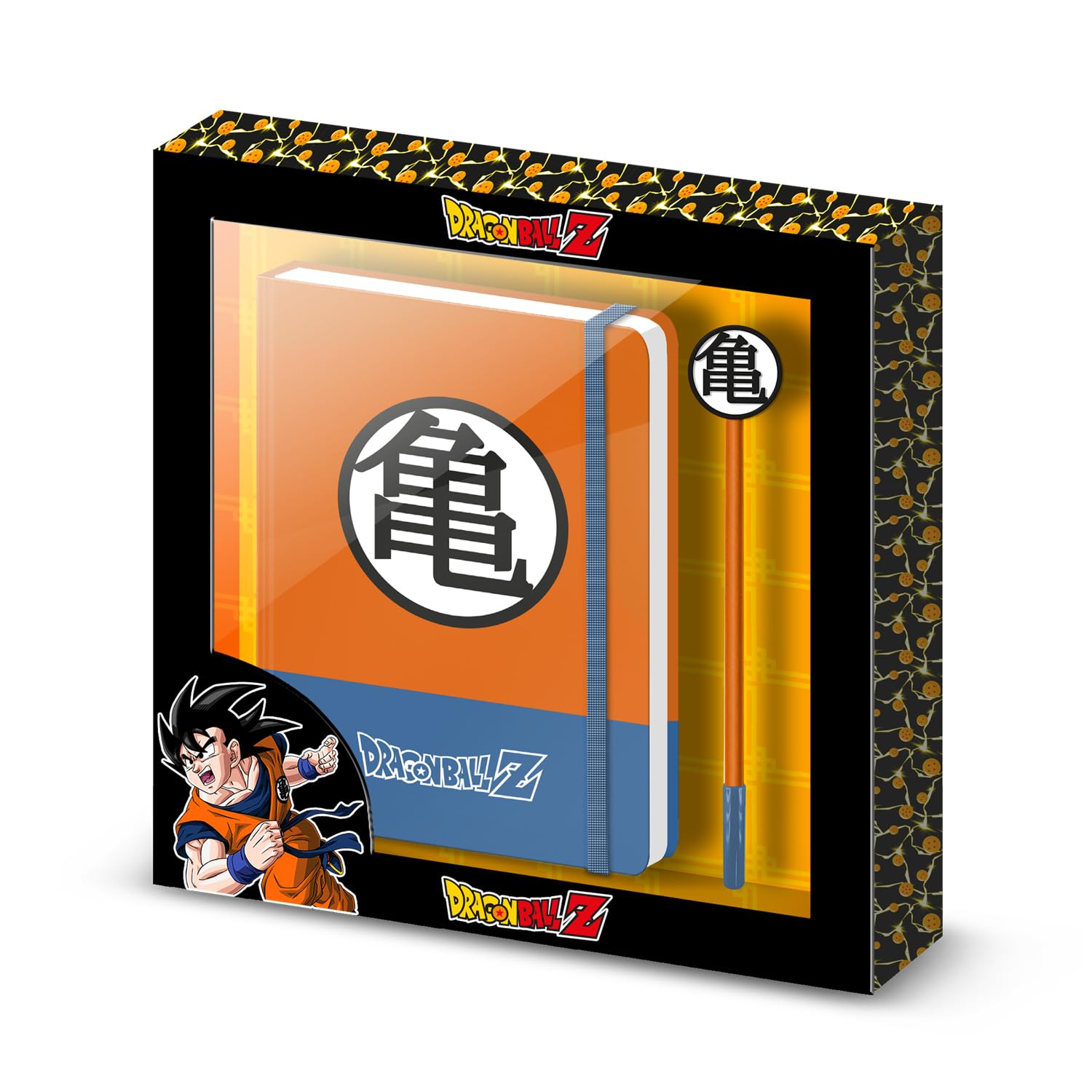 Dragon Ball Symbol-Gift Box with Diary and Fashion Ballpoint Pen, Multicolour