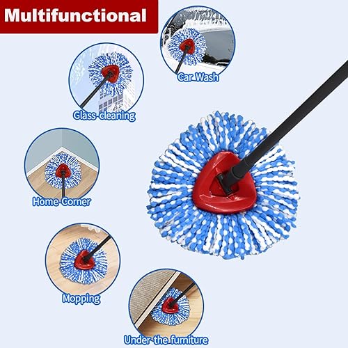Miniatura 8 de Mango de trapeador, paquete de 2 unidades de acero inoxidable de 58 pulgadas, compatible con repuestos y escobas O Ceda, extremo de junta roscada