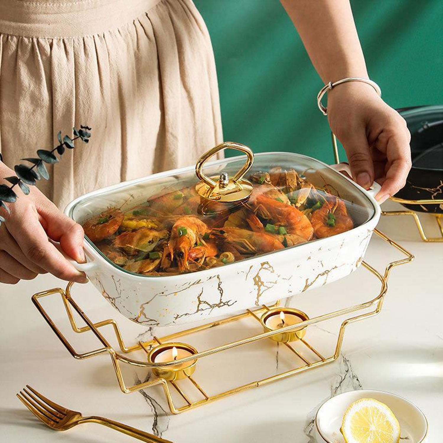 Scaldavivande in ceramica per buffet, scaldavivande per feste, matrimoni, banchetti ed eventi di catering