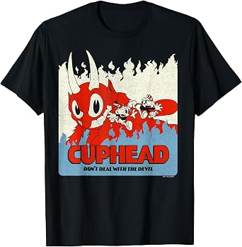 Cuphead Dont Deal with the Devil Vintage Poster T-Shirt
