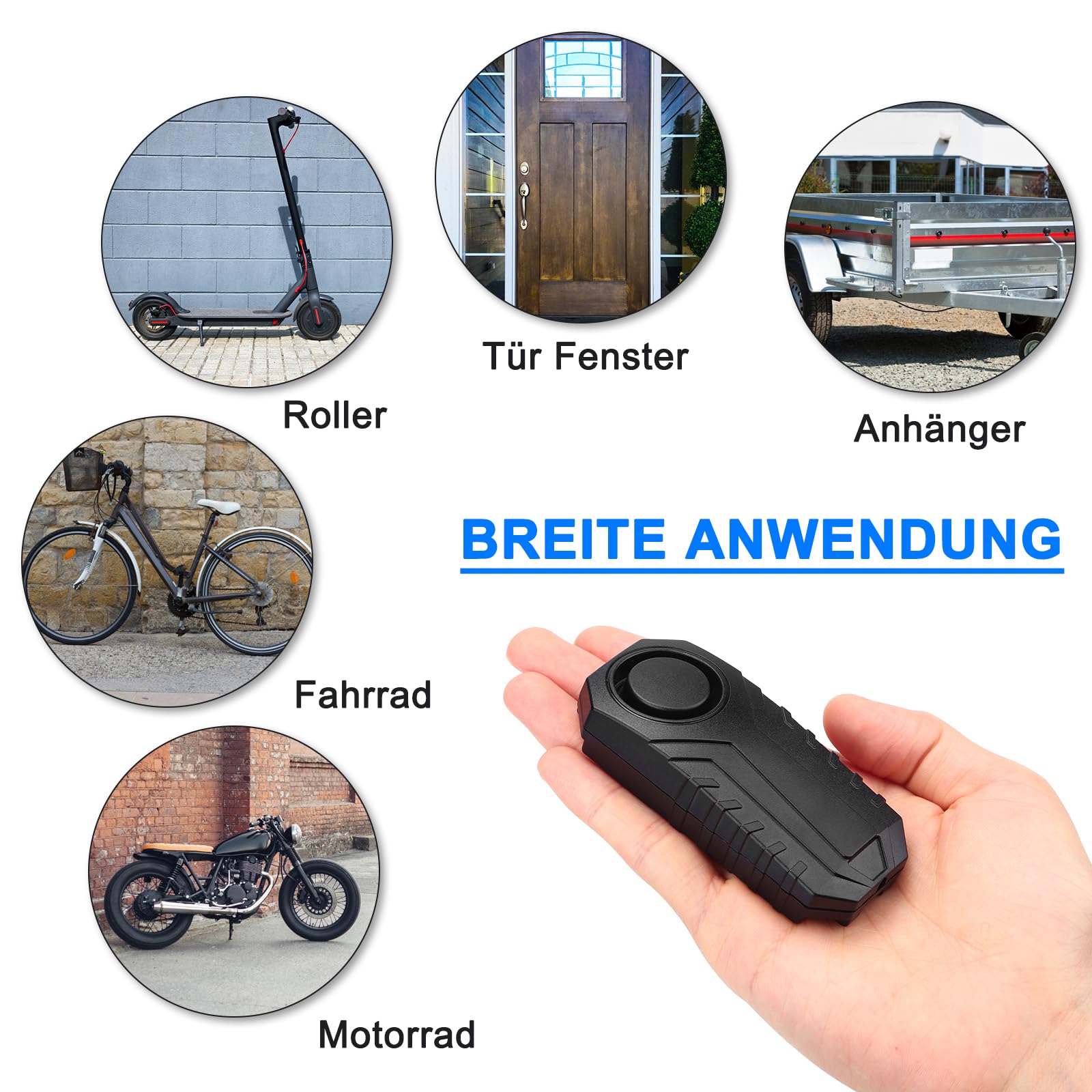 HENDUN Verbeterd fiets-alarmsysteem, e-bike fietsslot