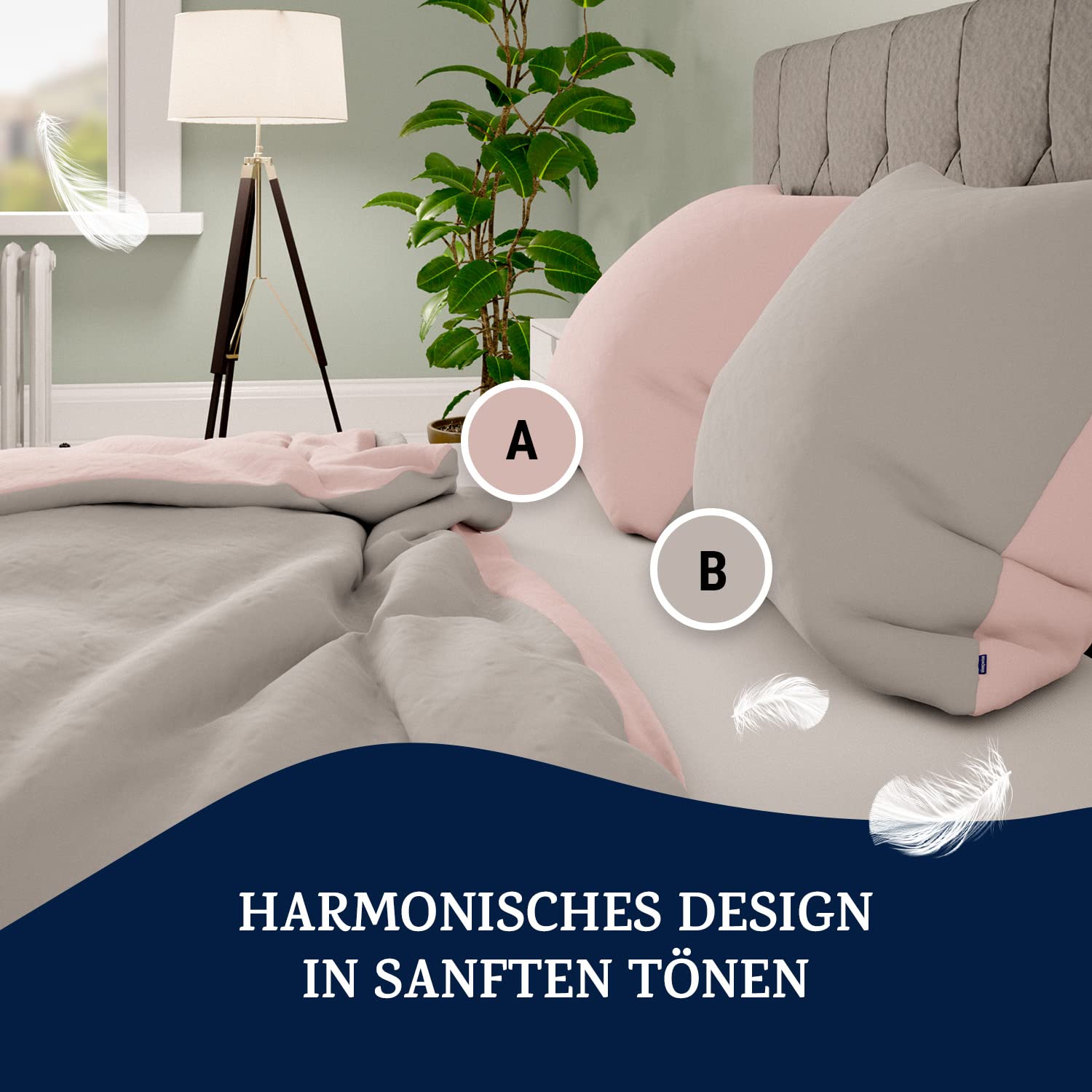 sleepwise Bettwäsche 200x200 Sommer Bettwäsche 3tlg- ÖKO-TEX, Traumhaft Weich, Atmungsaktiv, Bügelfrei & Knitterfrei