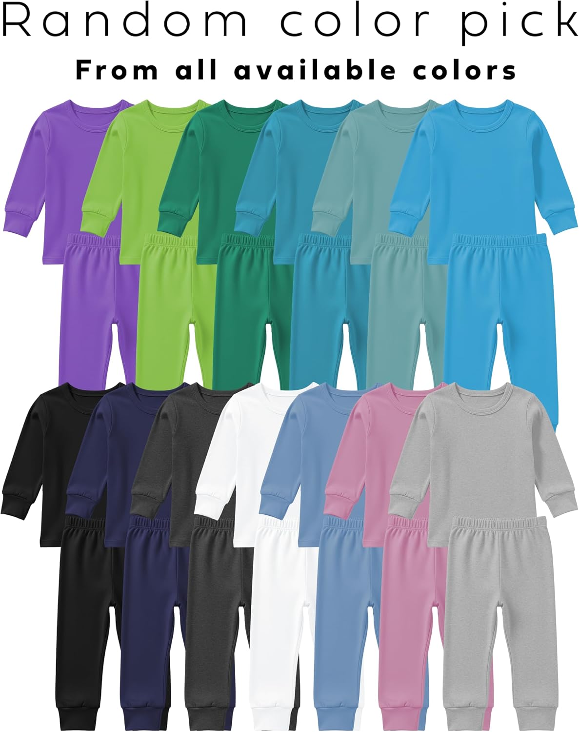 Andrew Scott Kids - Snoozzz'n Base Layer Underwear Sets | Ultra-Soft Cotton Stretch | Girls - Boys | 3 Tops + 3 Bottoms