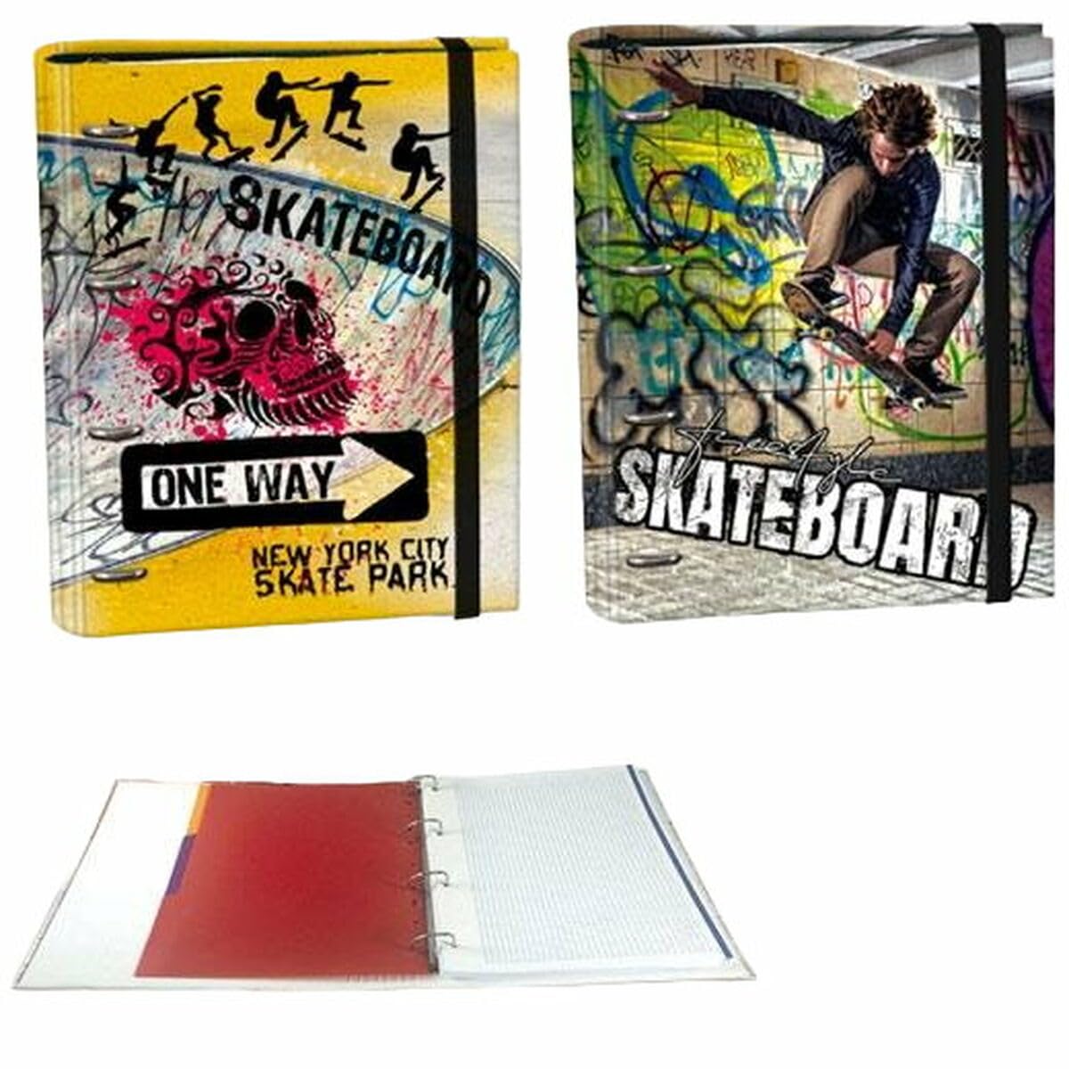 SENFORT Ring Binder Skateboard Multicolor A4, multicoloured