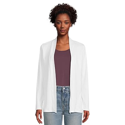 L.L.Bean Pima Cotton Open Cardigan With Pockets Women