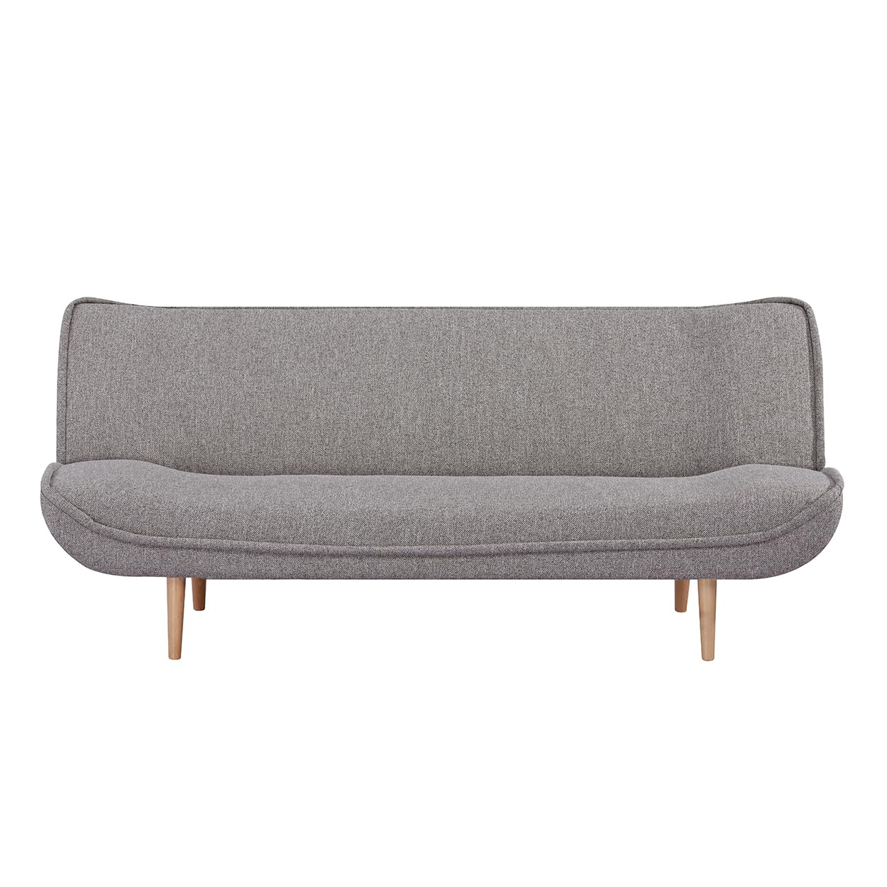 EVERGREENWEB – Divano Letto Clic Clac | Divano Letto 3 posti Salvaspazio, Stile Scandinavo, Design moderno | Imbottito Piedini Letto a Scomparsa | Piedi Legno | Sofla | Grigio