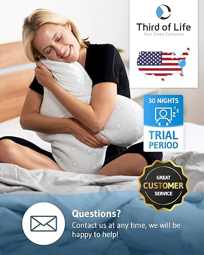 Miniatura 7 de Almohada para dormir lateral ACAMAR  Almohada mariposa diseñada en Alemania  Almohada ergonómica con funda de almohada termorreguladora  Almohada de