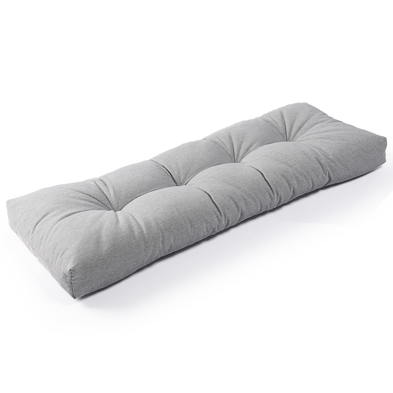 SUNROX LokGrip Non Slip Tufted Memory Foam Bench Cushion, FadeShield Water Resistant Durable