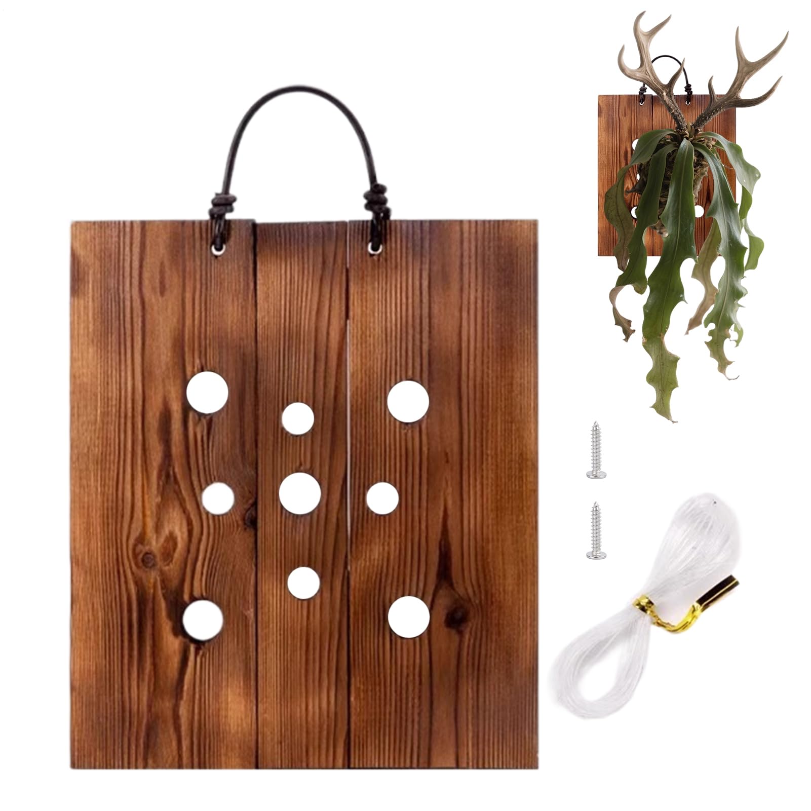 Jardinière murale en bois pour une touche de nature rustique et apaisante