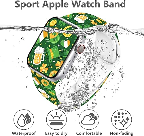 Vista 41 de Holiday - Correa de reloj compatible con Apple Watch Series 11, 10, 9, 8, 7, 6, 5, 4, 3, Ultra SE, para mujeres y hombres, correa de calabaza