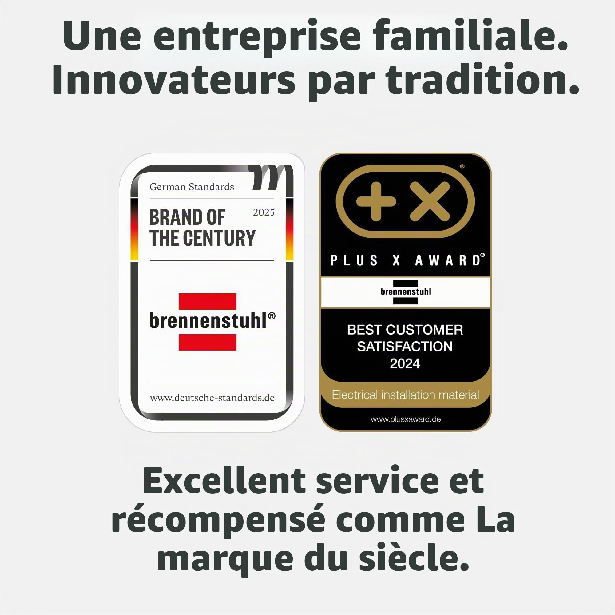 Brennenstuhl Garant V2 Enrouleur de câble, IP44, 25 m, pour l'extérieur, certifié TÜV-Süd (fabriqué en Allemagne, câble de couleur orange, utilisation à court terme en extérieur)