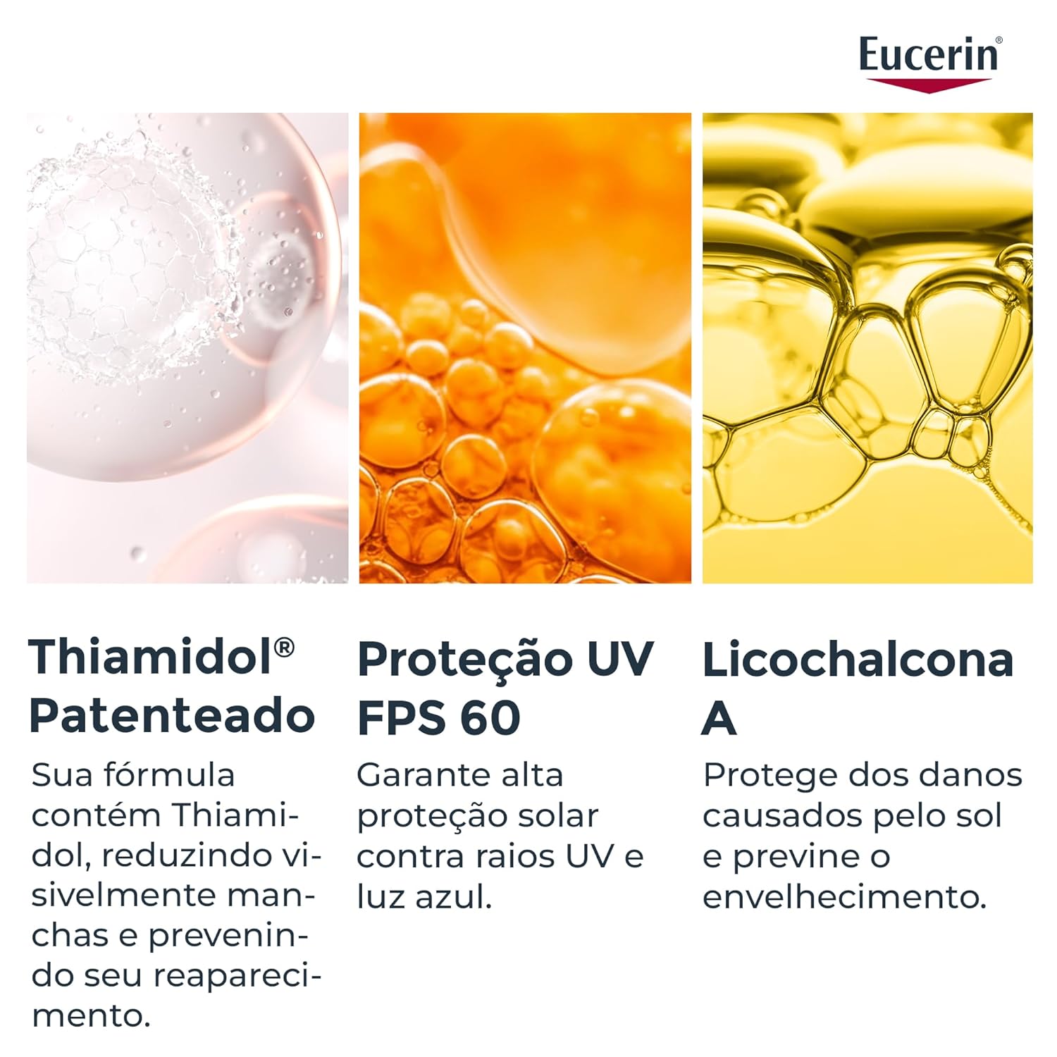 EUCERIN Protetor Solar Facial Antimanchas FPS 60 50ml, Pigment Control, Clareador, Proteção UVA, UVB e Luz Visível, Thiamidol em promoção! Veja a oferta e mais achadinhos de Proteção Solar 6 Hoje é o melhor dia para comprar EUCERIN Protetor Solar Facial Antimanchas FPS 60 50ml, Pigment Control, Clareador, Proteção UVA, UVB e Luz Visível, Thiamidol com aquele preço maroto! Promoção! Aproveite a oferta! 6