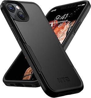 NTG Military Shockproof iPhone 14 Case, iPhone 13 Case [2 Layer Structure Protection] [Military Grade Anti-Drop] Hard Slim iPhone 14/13 Phone Case,Shockproof Protective Phone Case for iPhone 14/13