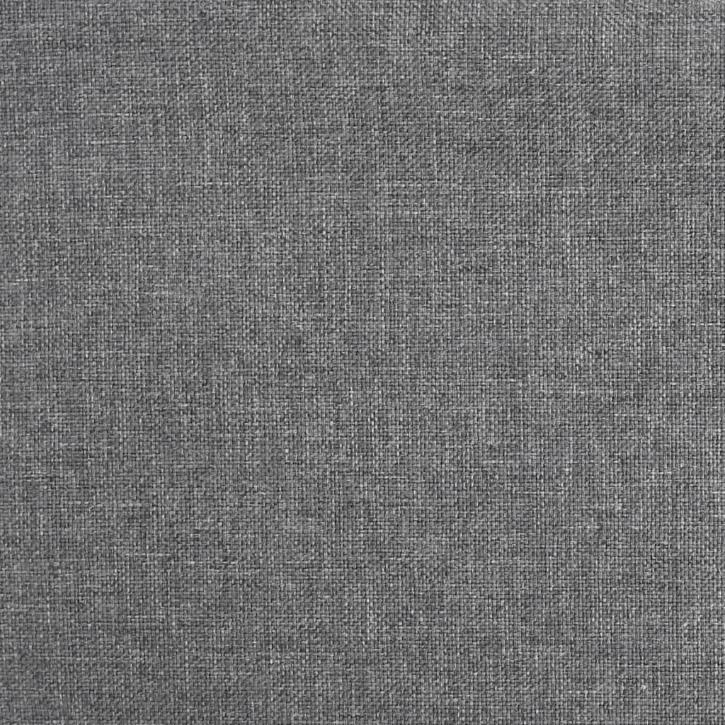 Silla de comedor giratoria gris claro de tela con resorte de gas, acolchada y ergonómica, 48 x 47 x 74,5 – 88,5 cm, moderna silla de cocina para comedor, salón, oficina y sala de espera