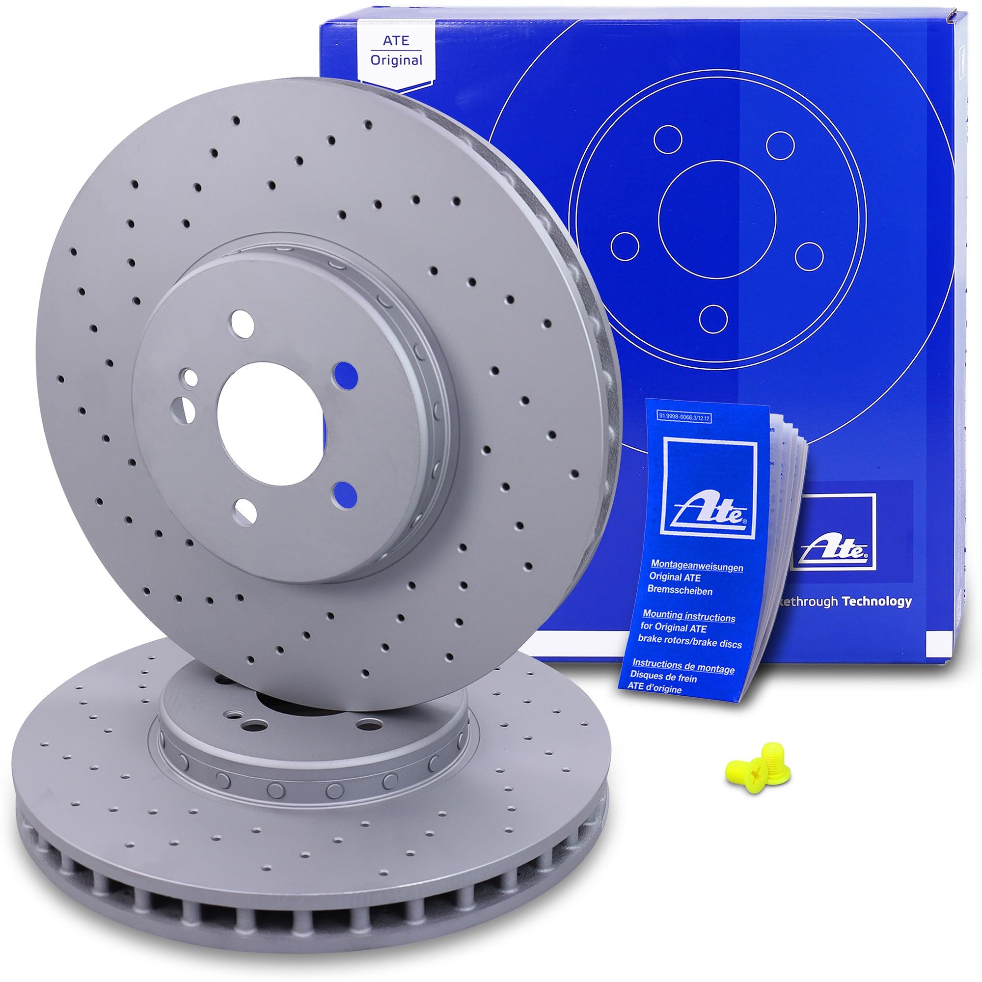 ATE Bremsenset Vorderachse inkl. Bremsscheiben vorne Ø 360 mm belüftet | Kompatibel mit: MERCEDES-BENZ C-CLASS, C-CLASS Cabriolet, C-CLASS Coupe, C-CLASS T-Model, CLS, E-CLASS, E-CLASS All-Terrain