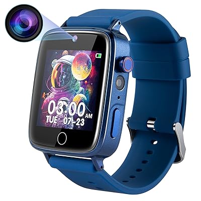Kids Watch Boys Toys with 26 Games, Touch Screen Camera Smart Watch for Kids Age 4-12, Pedometer, Flashlight, Alarm Clock, Toddler Watches for 6 7 8 Year Old Boy Birthday Gift