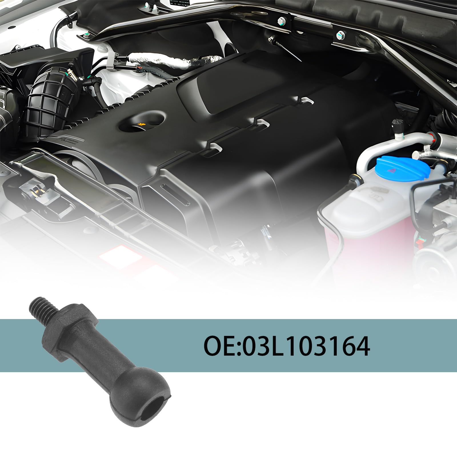 Bullone di montaggio per coperchio di motore, 03L103164, compatibile con Audi, VW, SEAT, Skoda