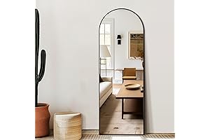 Large Arched Wall Mirror, Full-Length Standing Mirror
