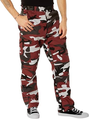 Vista 7 de Rothco - Pantalones tácticos de camuflaje estilo uniforme militar BDU, tipo cargo