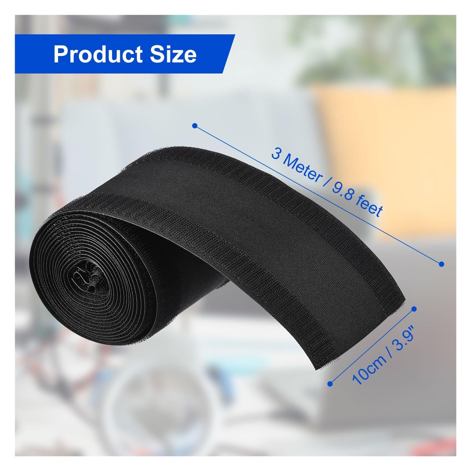 Copricavo da pavimento con striscia di presa for cavo 3 pezzi Per Fai Te | Proteggi cavi Gestione protezione cavi 3 metri x 10 cm for moquette da ufficio commerciale