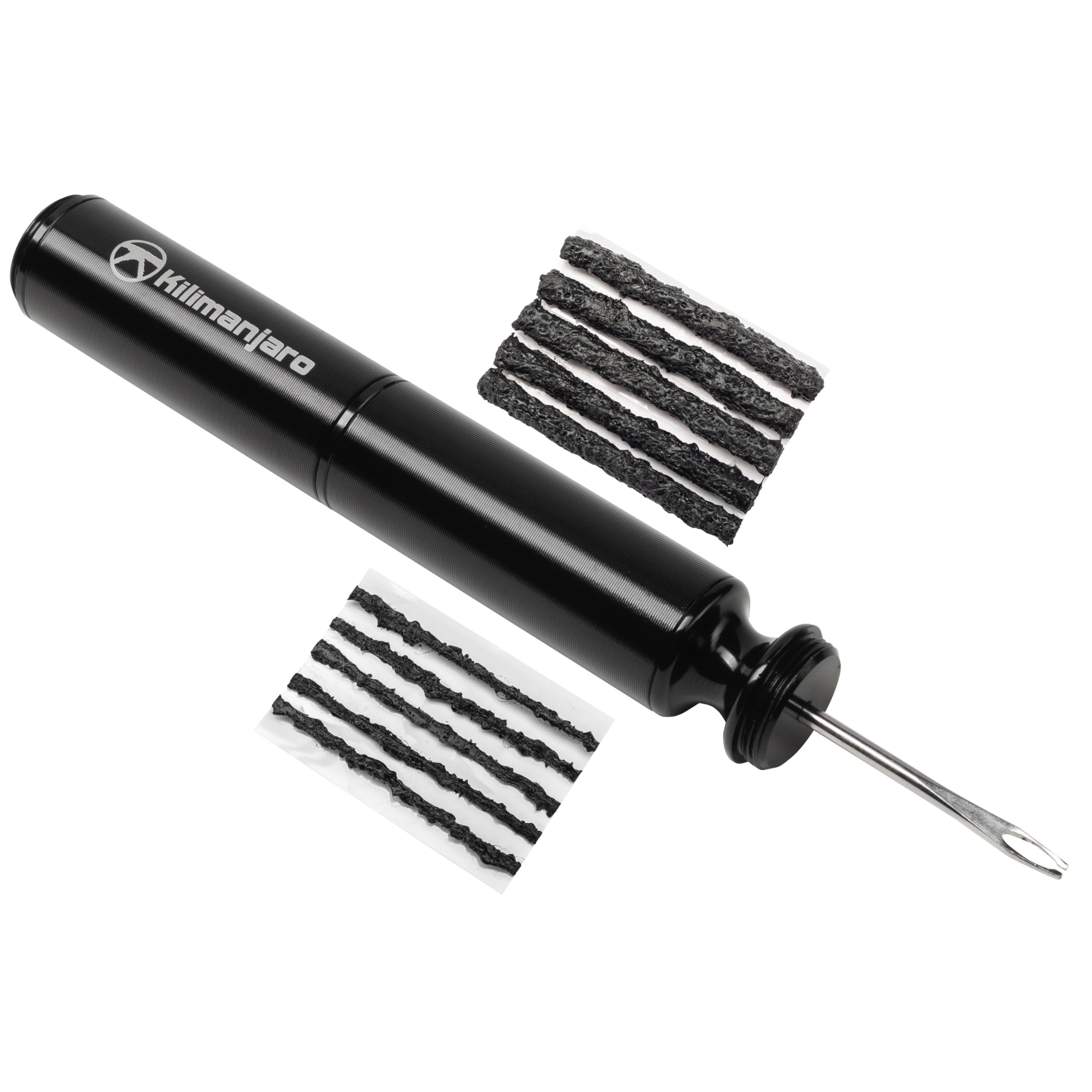 Kilimanjaro Compact Tubeless Bicycle Tire Repair Kit – Portable Puncture Fix Tools for Road, Mountain & Gravel Bikes – Includes Tire Plugs & Insertion Tool – 910528ECE