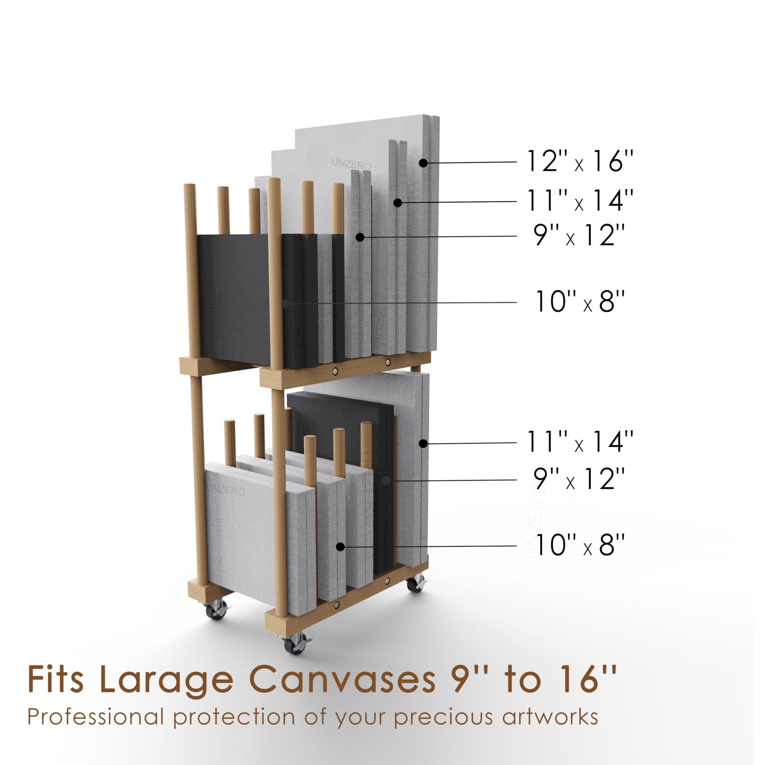 Drawing Storage Wood 6 Drawer Storage Box — KINGART