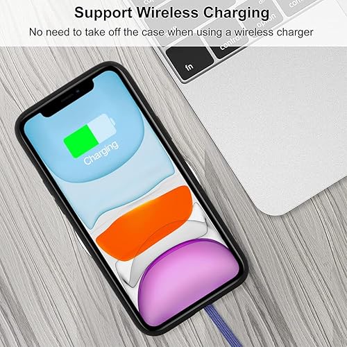Miniatura 5 de Wlxee Funda compatible con iPhone 11 de 6.1 "2019 con patrón de ondas, TPU suave, con pegamento de silicona, diseño de cebra, para niñas y mujeres