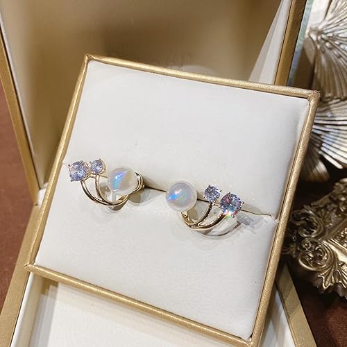 Miniatura 6 de Flysmus Halolux - Aretes de germanio linfático con magnetoterapia linfática, aretes de acupuntura, terapia de linfvidad, germanio (2 pares)