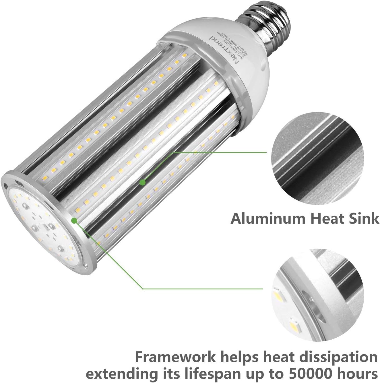 Bеѕt Dеаl Prоduсt 54W LED Corn Light Bulb 360 Degrees Shining of Light, NexTrend E39 Large Mogul Base Corn Lights 5000K (380W Equivalent), Day Light White Energy Saving LED Bulbs for Home Garage Factory Warehouse 🔥 Cаѕhbасk uр tо 70% 54W LED Corn Light Bulb 360 Degrees Shining of Light, NexTrend E39 Large Mogul Base Corn Lights 5000K (380W Equivalent), Day Light White Energy Saving LED Bulbs for Home Garage Factory Warehouse