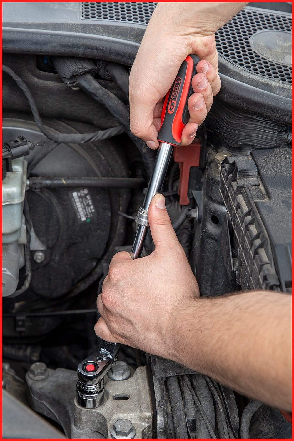 KS TOOLS 3/8" SlimPOWER Telescopic reversible ratchet, 72 teeth 914.3820 Couleur