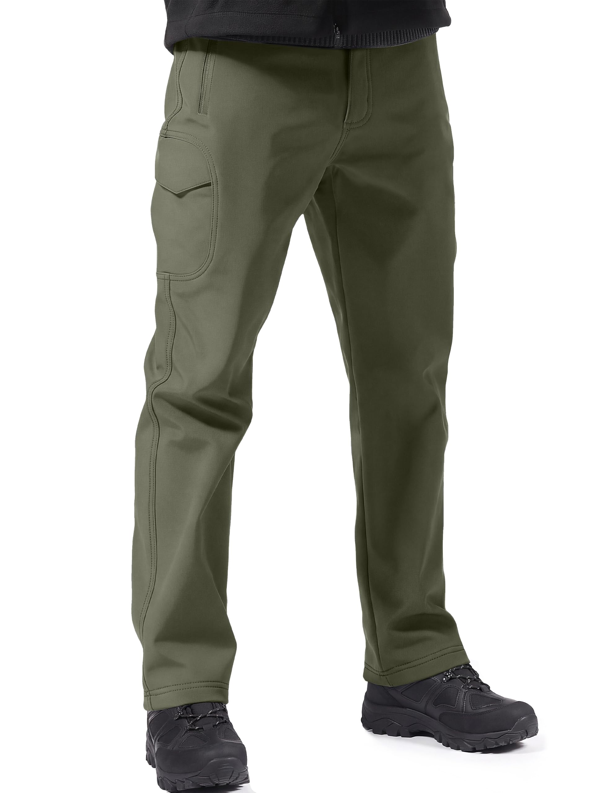 FREE SOLDIER Men's Outdoor Softshell Snow Ski Pants