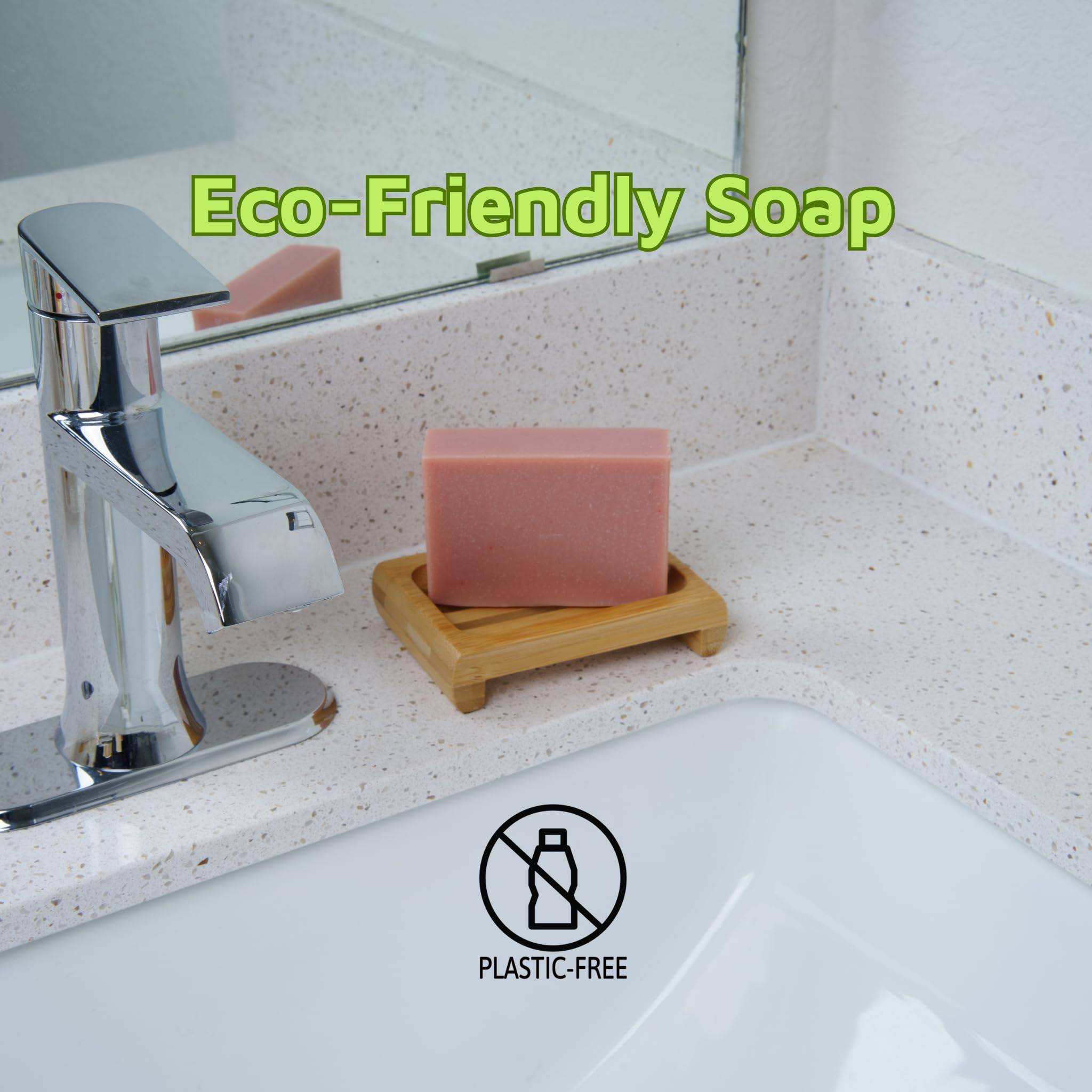Natural Vegan Plant-Based Bar Soap with Coconut, Almond & Shea Butter