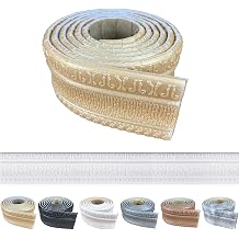 YLL YLL Crown Molding Peel and Stick 3D Wall Edging Foam Baseboard Flexible Moulding Trim Self Adhesive Wallpaper Border Mirror Border Wall Lines Gold 1PCS-89