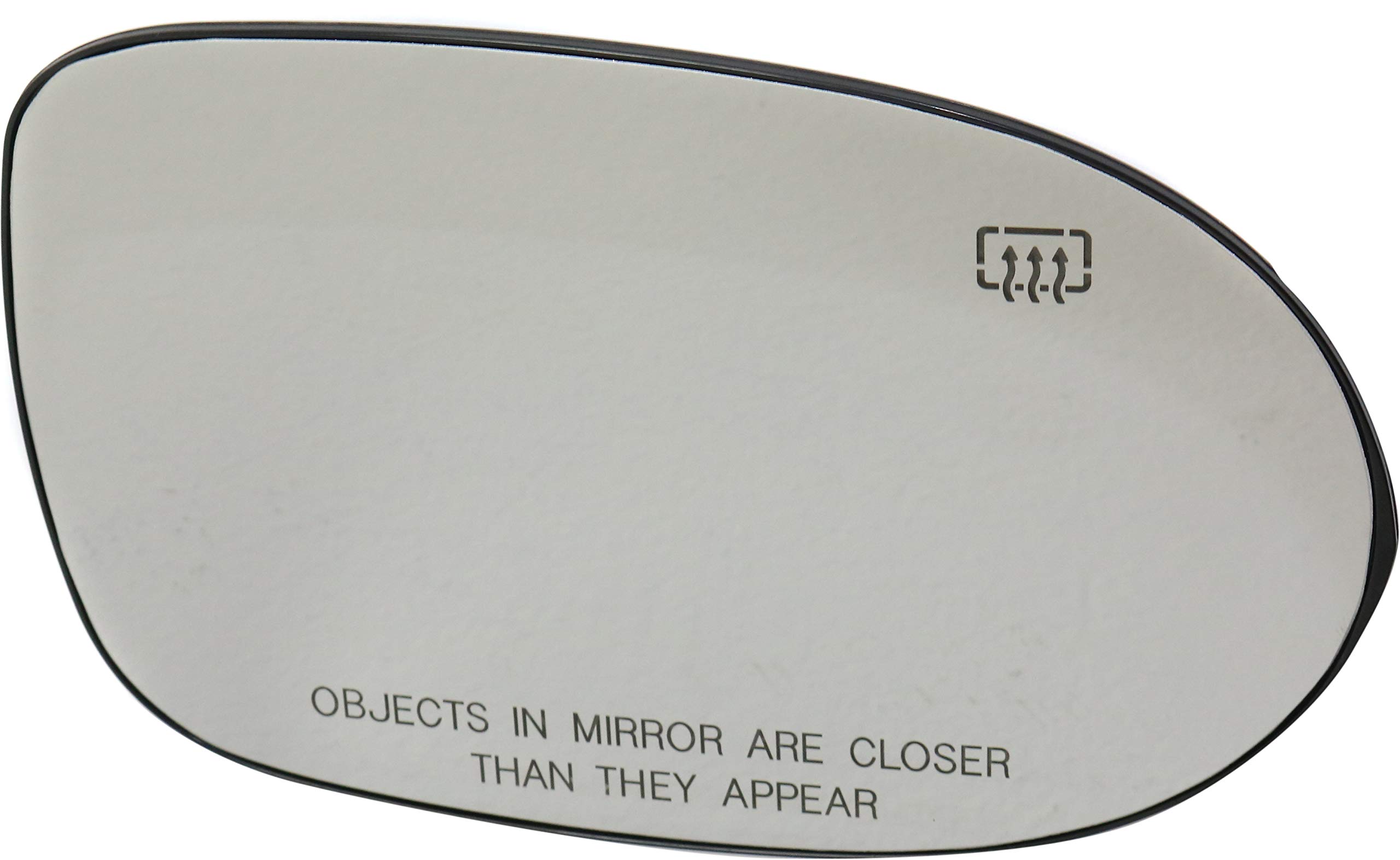 Garage-Pro Passenger Side Mirror Glass Compatible with 2007-2012 Dodge Caliber, Fits 2007-2017 Jeep Compass Heated, (Compass, MK), with Backing Plate