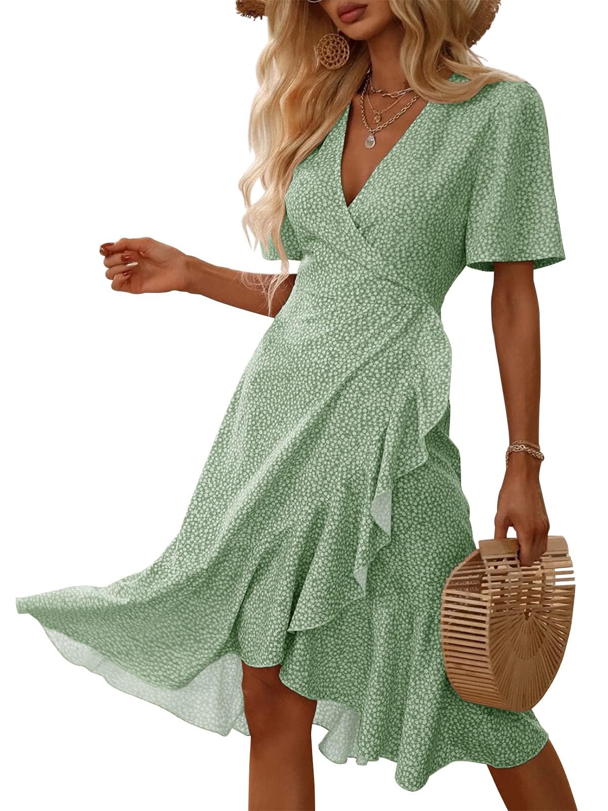 Maxi Jurk - Bella™ Elegante - Abrikooskleur, Luxe Stoffen, Vloeiende Snit - Perfect voor de Zomer - Nederland