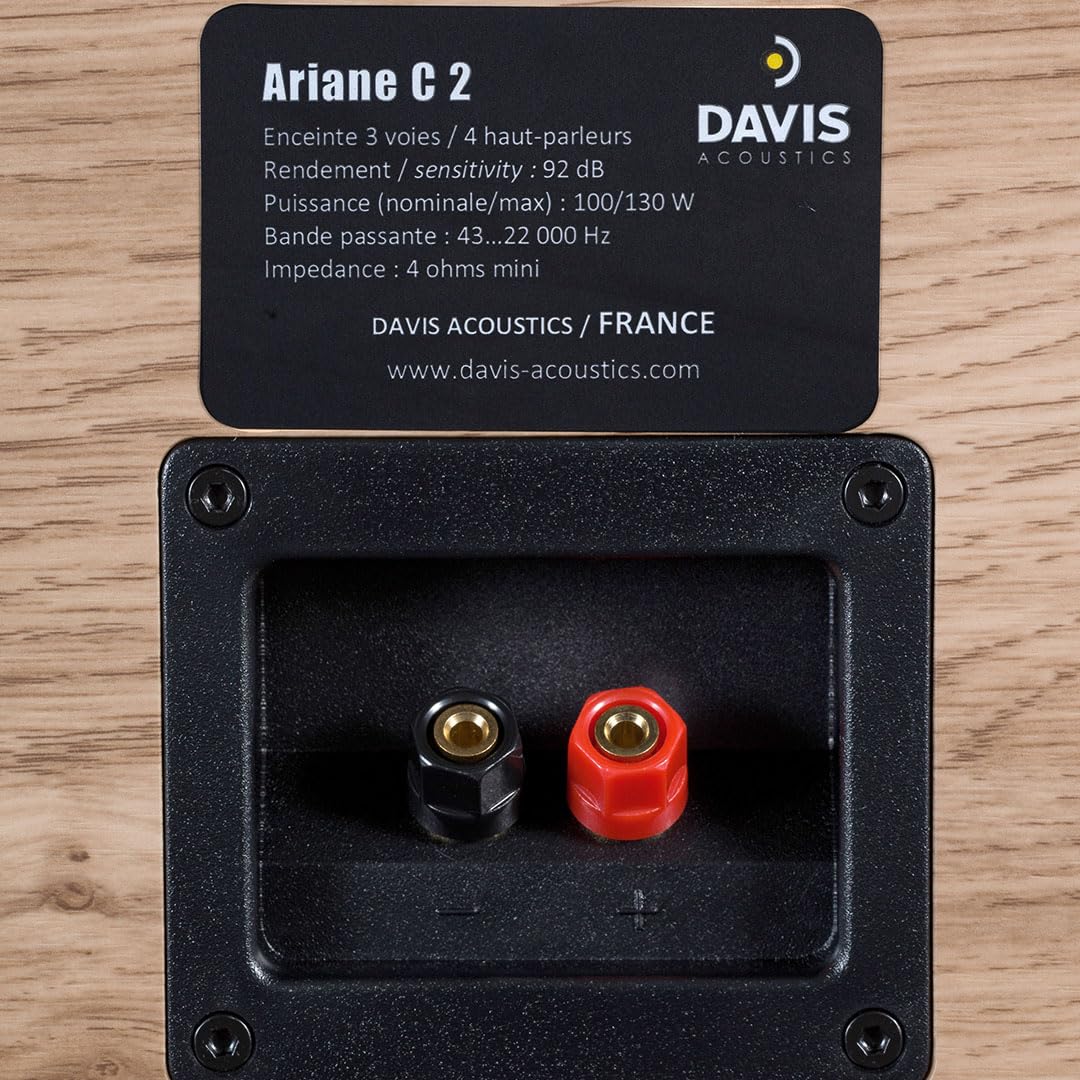 Davis Acoustics Ariane C2 Rovere Chiaro (Light Oak) - Centrale 3 Vie/4 Altoparlanti