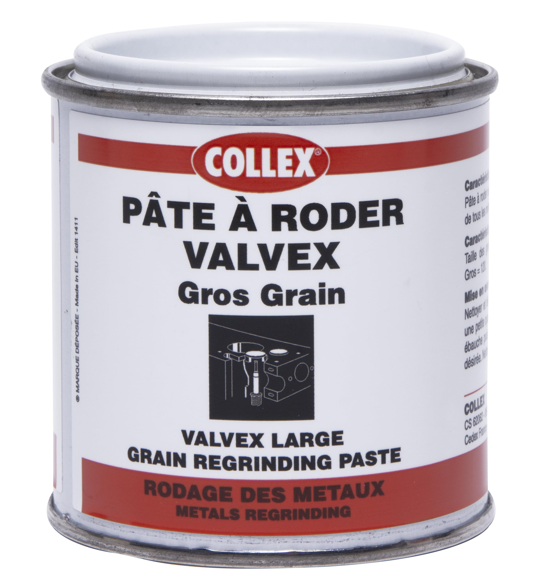 GEB Pasta per lappatura VALVEX Grana grossa 120 Vaso 200 g