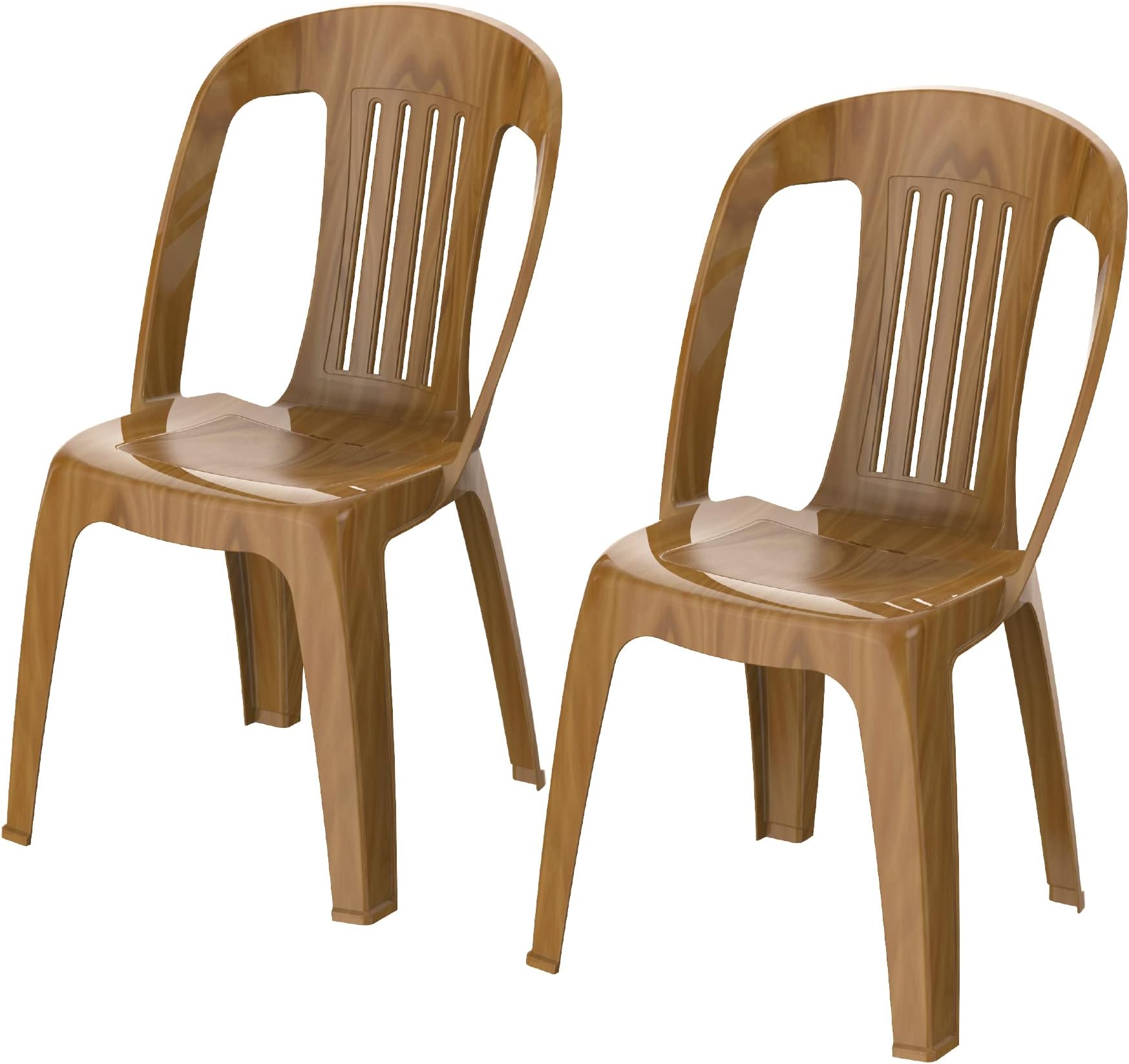Cosmoplast Set of 2 Contessa Chair, Sandalwood