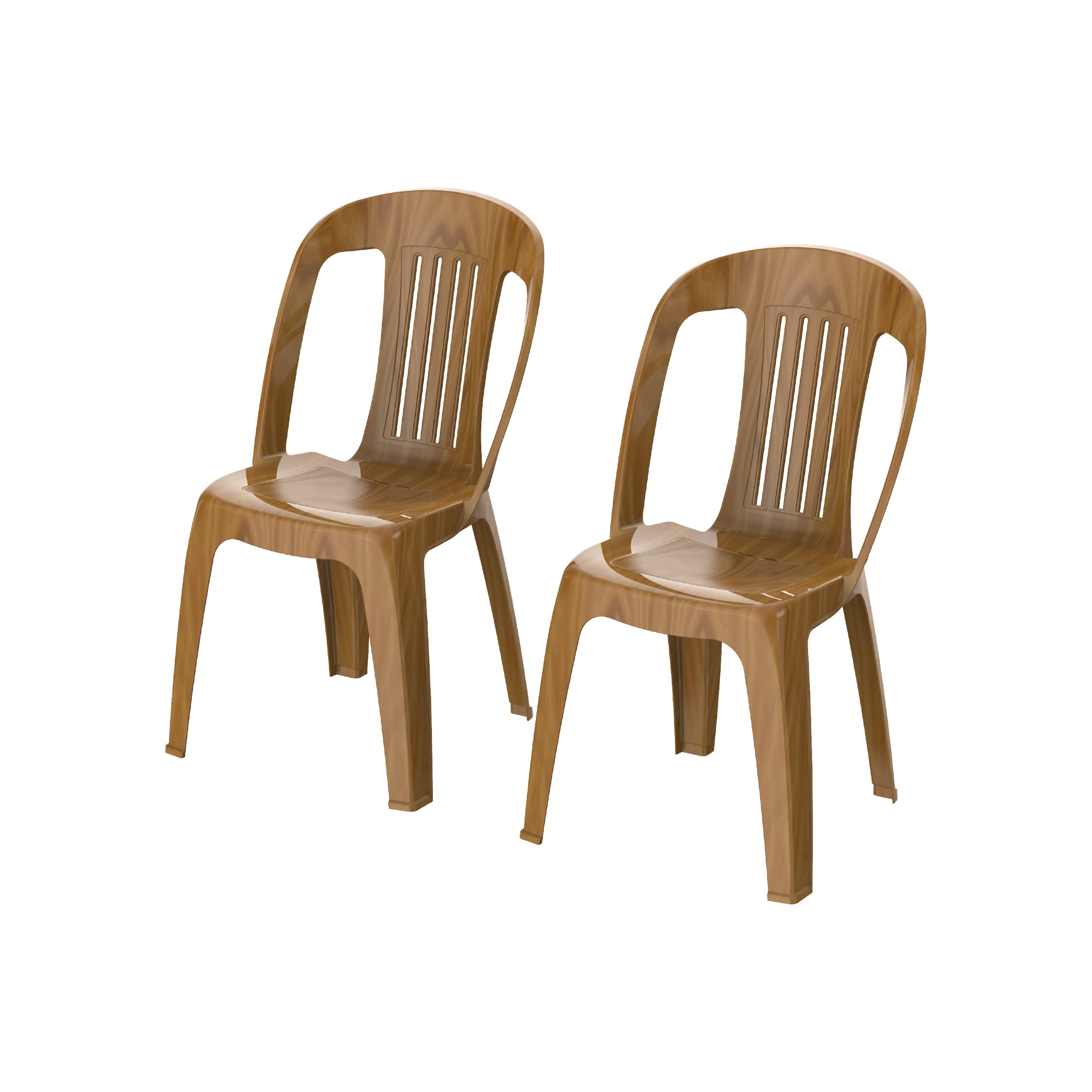 Cosmoplast Set of 2 Contessa Chair, Sandalwood