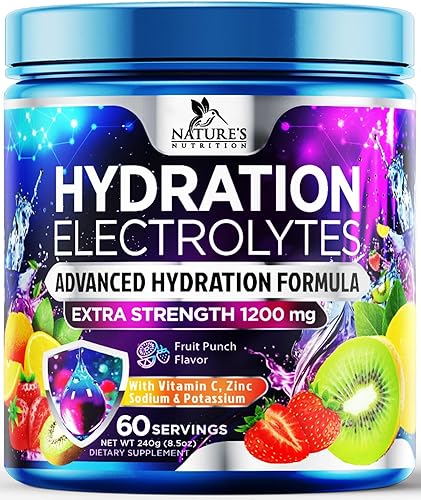 Hydration Replenisher - Mezcla diaria de electrolitos – Polvo de hidratación para hidratación rápida con 6 electrolitos y minerales, cero azúcar,